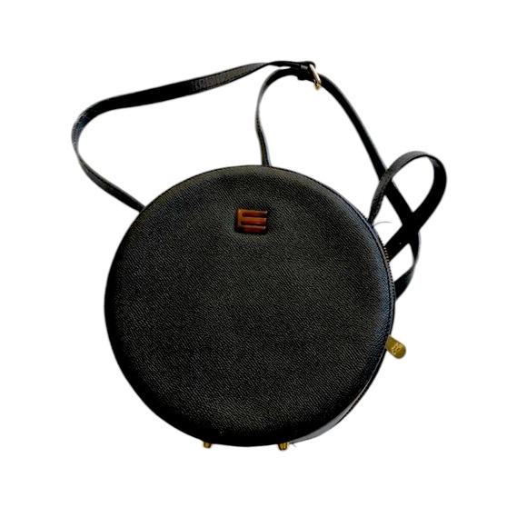 Etro Handbags - ETRO Rare Black Circle Round Crossbody Bag